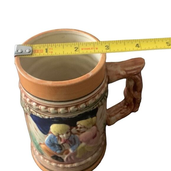 Vintage German Style Beer Mug Stein Happy Couple Made in Japan Unique Style Rare - Picture 9 of 9